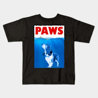 Basset Bliss Hound PAWS, Stylish Tee for Dog Lovers Everywhere Kids T-Shirt
